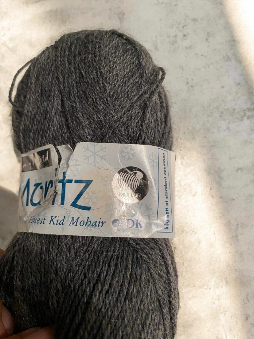 St Moritz Pure Wool & Finest Kid Mohair DK Yarn - Charcoal - photo 2