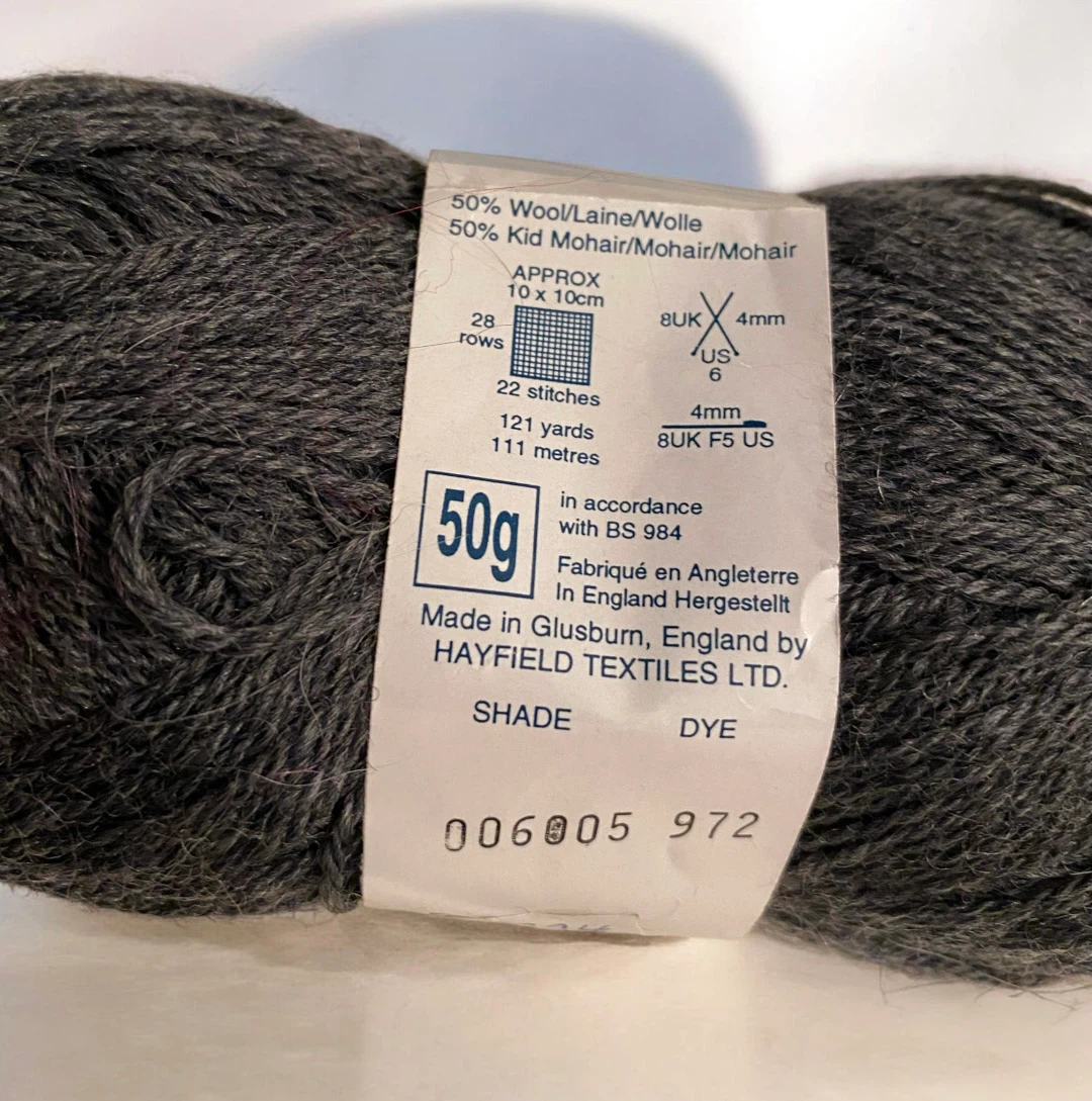 St Moritz Pure Wool & Finest Kid Mohair DK Yarn - Charcoal - photo 4