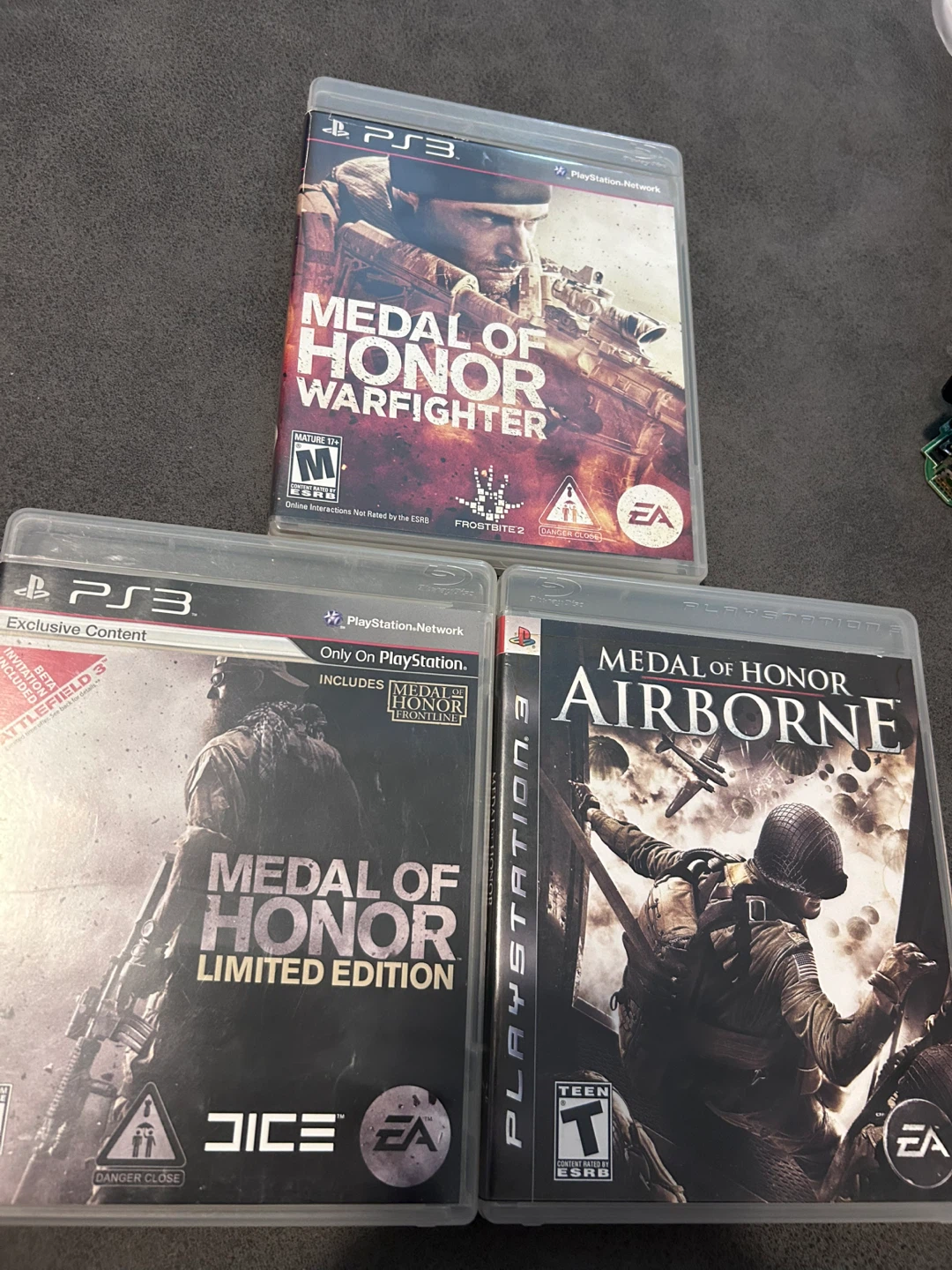 Medal of Honor PS3 Games (Warfighter, Limited Edition, Airborne)