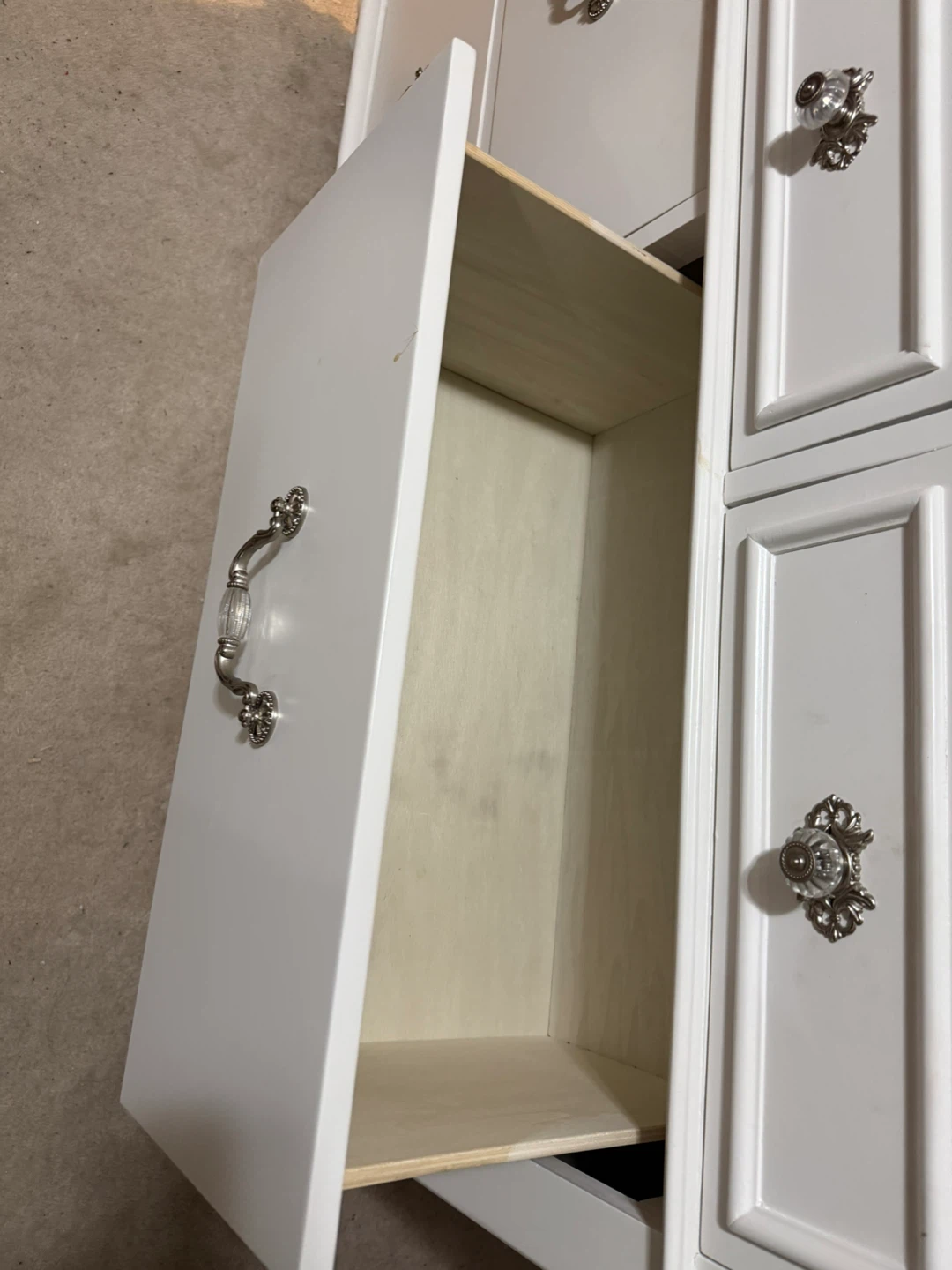 Dresser white with mirror solid wood - photo 2