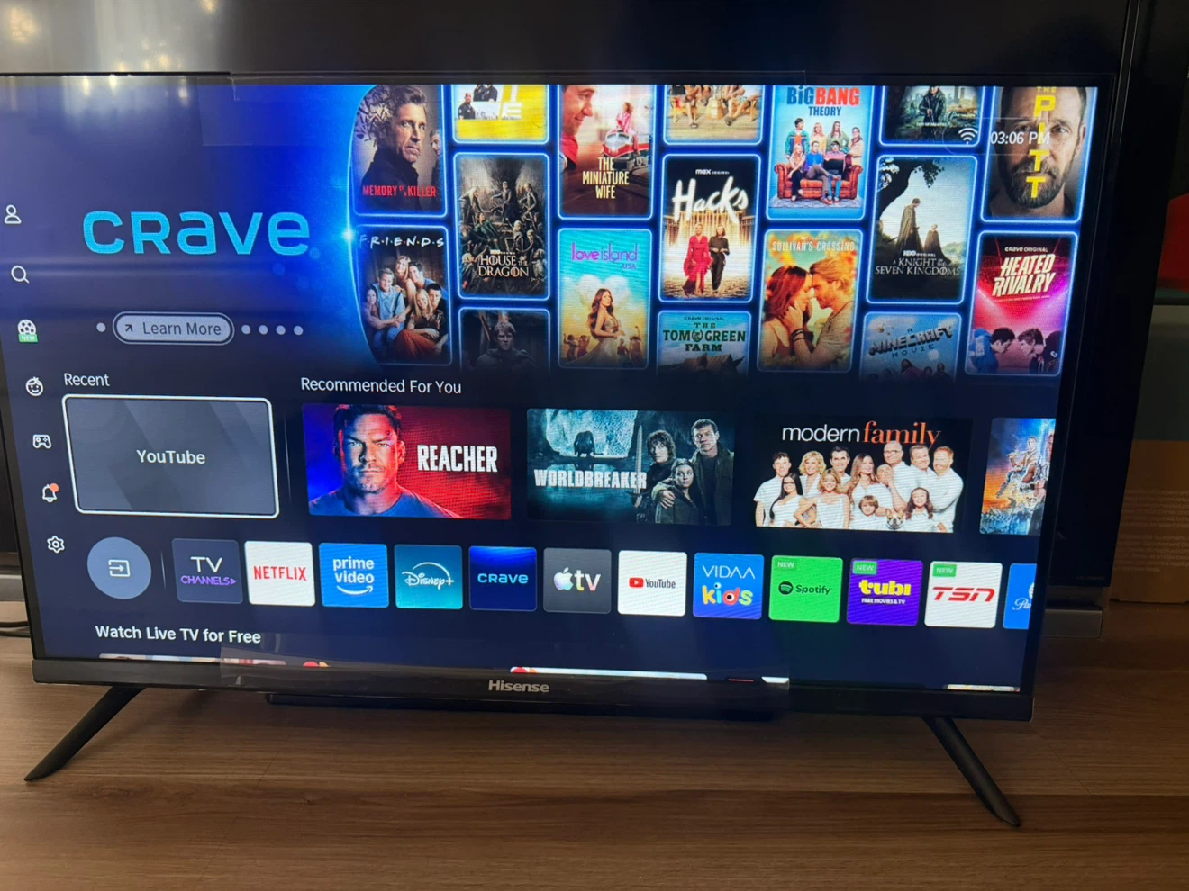 Hisense 32" 720p HD LCD Vidaa Smart TV (32A4GV)