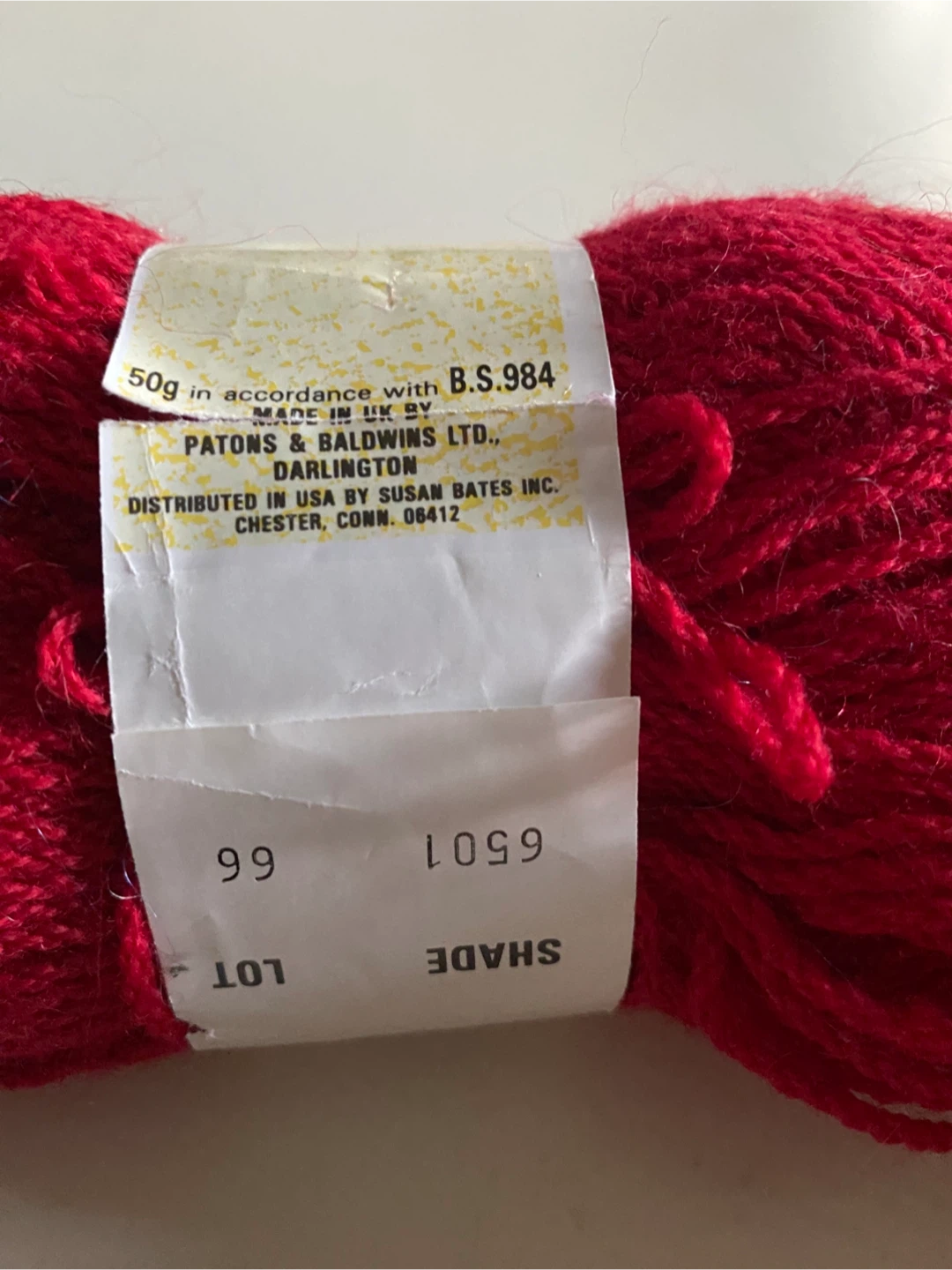 Patons Pure Wool Crepe DK Yarn - Red - photo 3