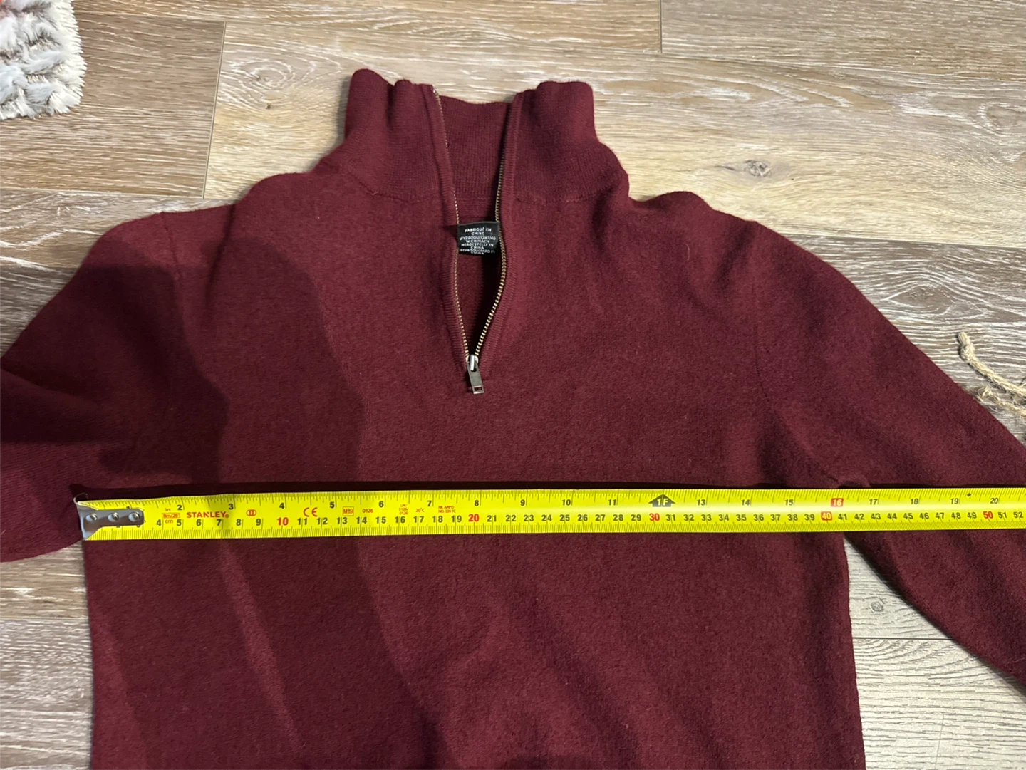 Christian Lacroix Men's Deep Red S Zip-Up Sweater - photo 4