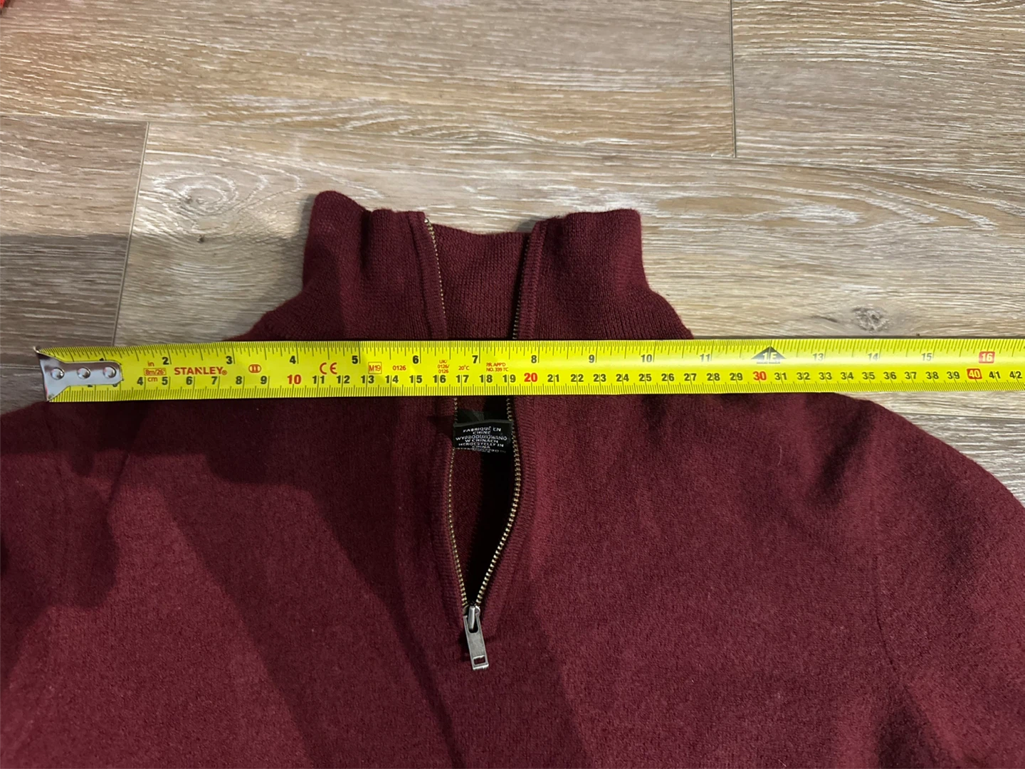 Christian Lacroix Men's Deep Red S Zip-Up Sweater - photo 5