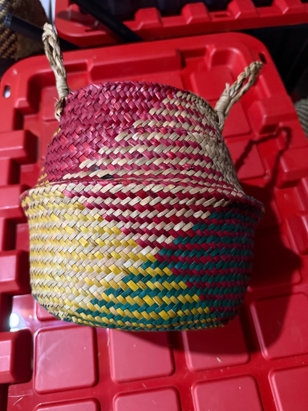 Woven Seagrass Basket with Handles - photo 2