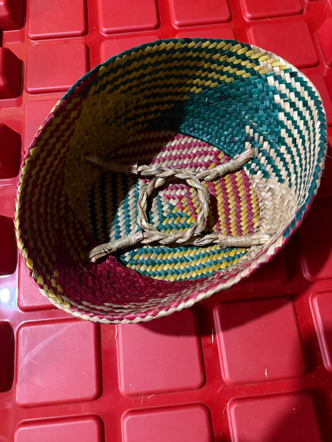 Woven Seagrass Basket with Handles - photo 3