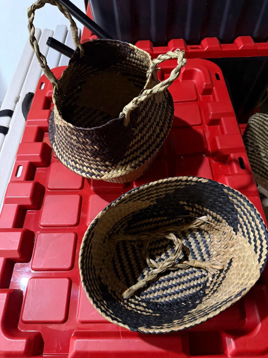 Woven Seagrass Basket with Handles