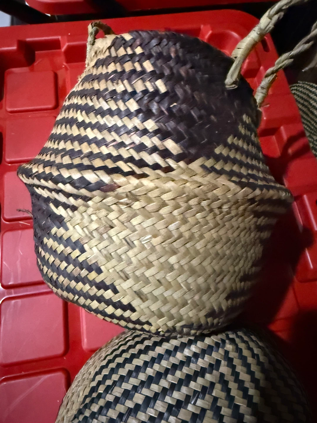Woven Seagrass Basket with Handles - photo 3