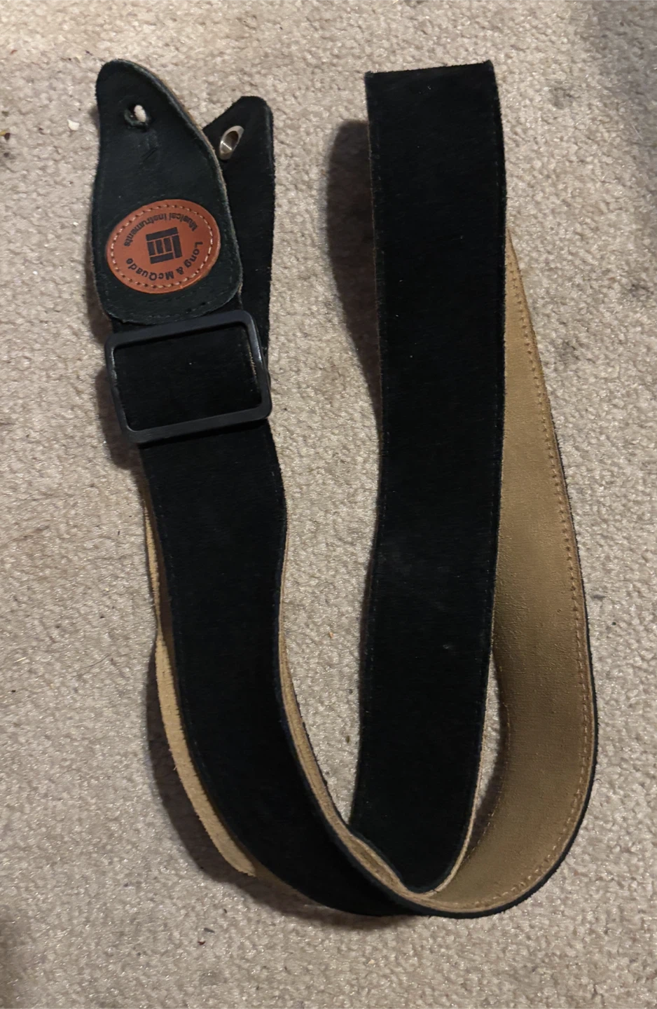 Long & McQuade Suede Guitar Strap (2” x 48”)