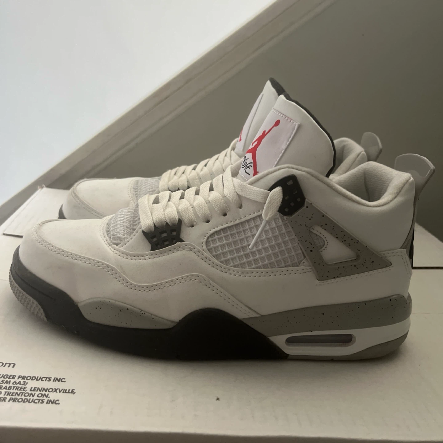 Jordan 4 Retro 'White Cement' Size 9.5 - photo 2