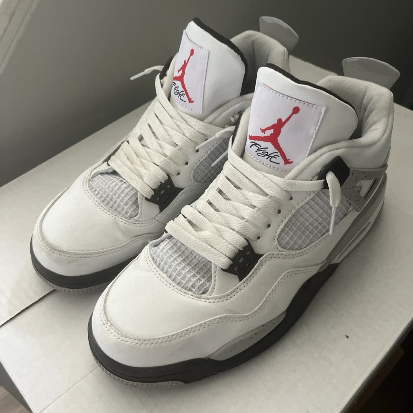 Jordan 4 Retro 'White Cement' Size 9.5