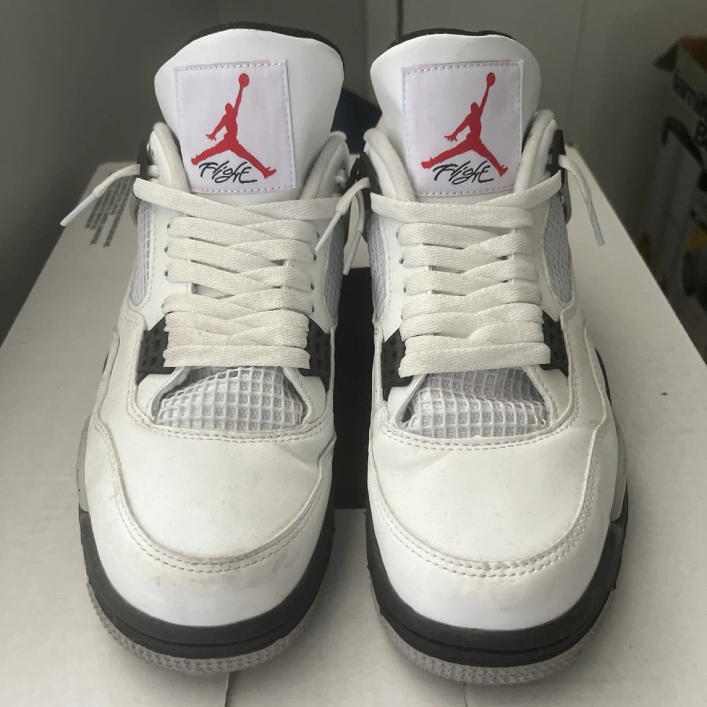 Jordan 4 Retro 'White Cement' Size 9.5 - photo 3
