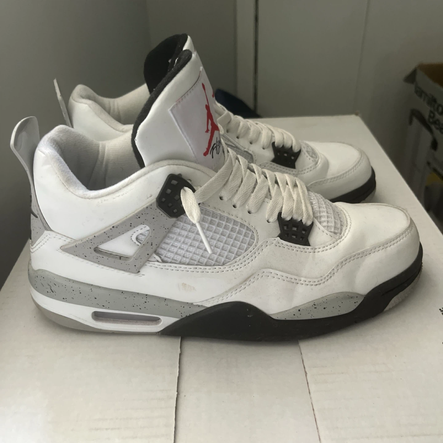 Jordan 4 Retro 'White Cement' Size 9.5 - photo 4
