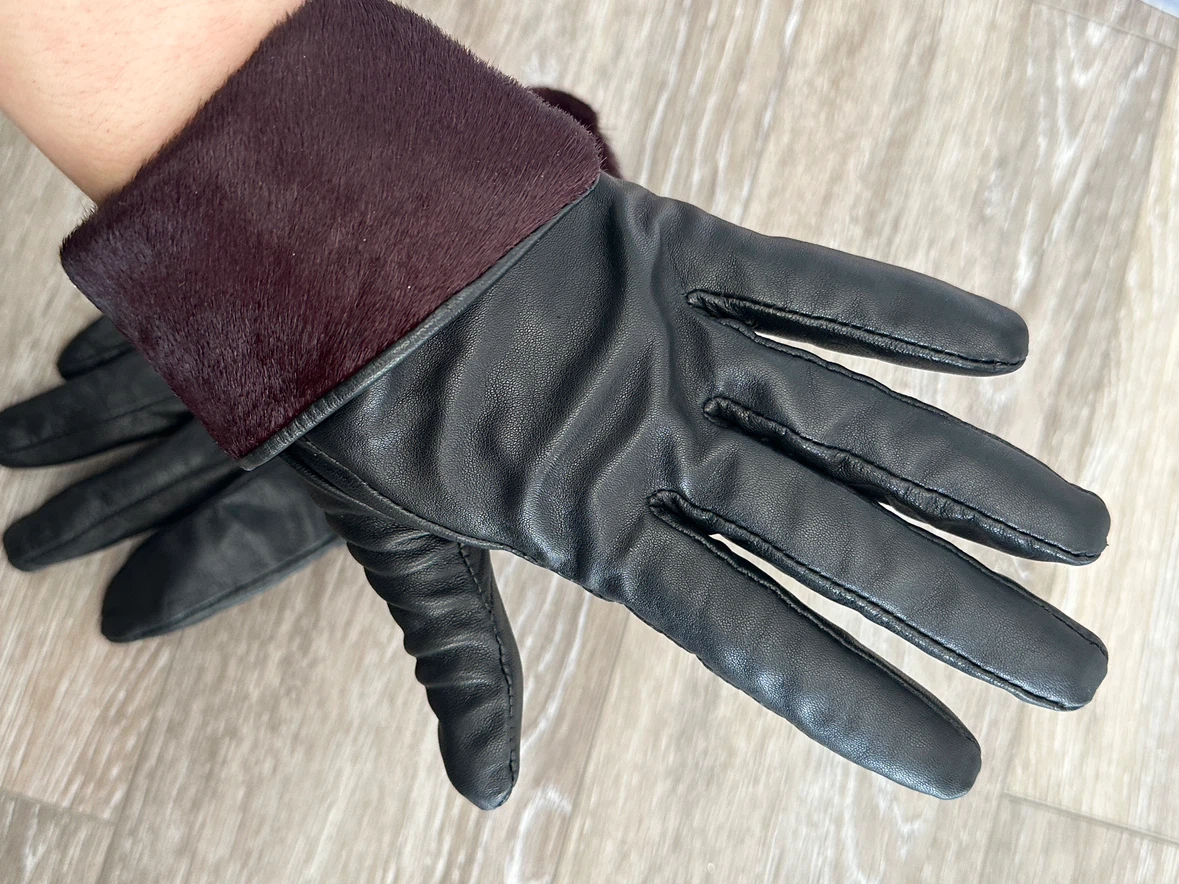 AllSaints Leather & Fur Gloves - photo 2