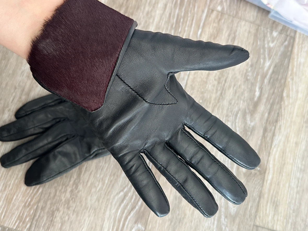 AllSaints Leather & Fur Gloves - photo 3