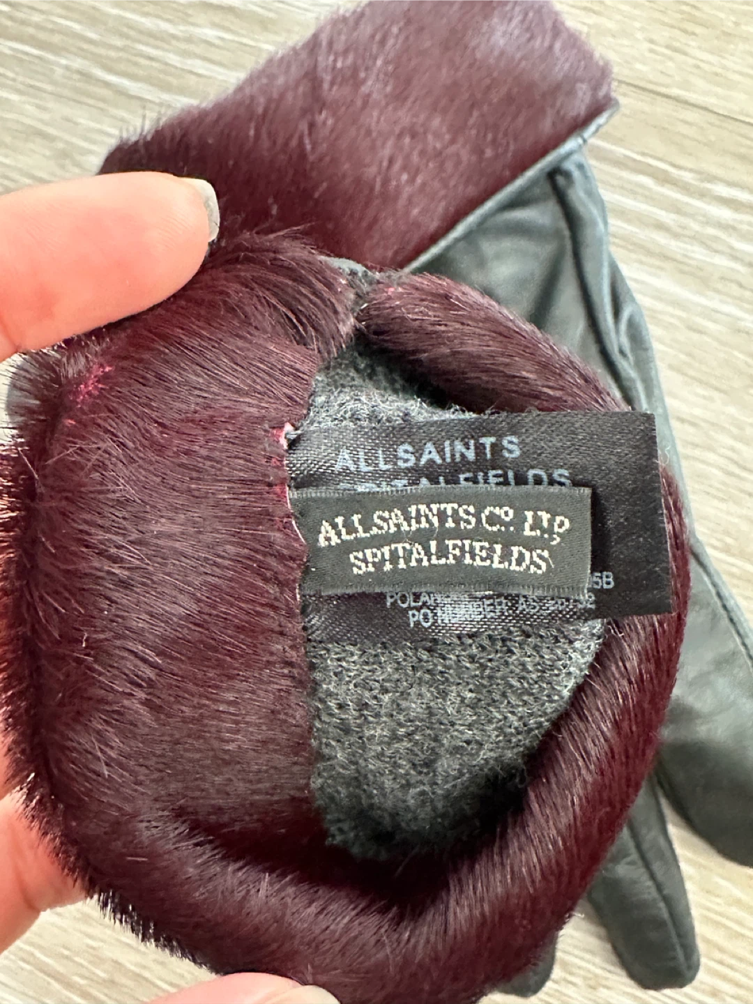 AllSaints Leather & Fur Gloves - photo 4