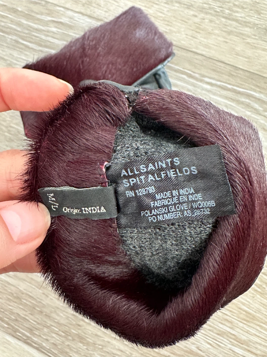 AllSaints Leather & Fur Gloves - photo 5