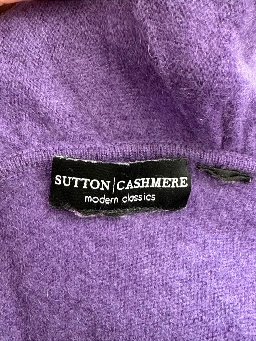 Sutton Cashmere Women's Purple Ruffle Poncho - photo 5