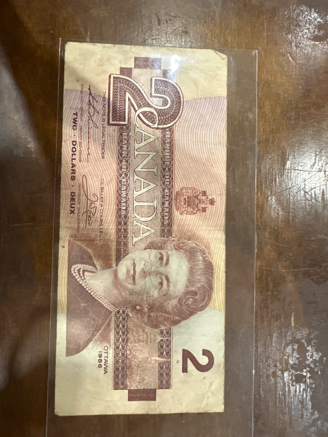 Canada $2 Bill - 1986