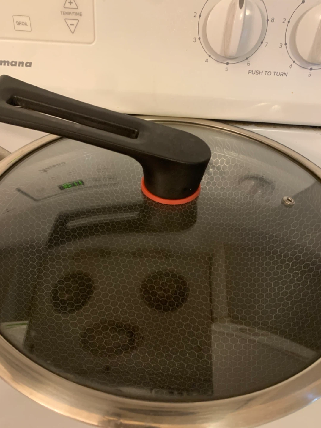 Stainless Steel Honeycomb Wok with Lid - photo 5