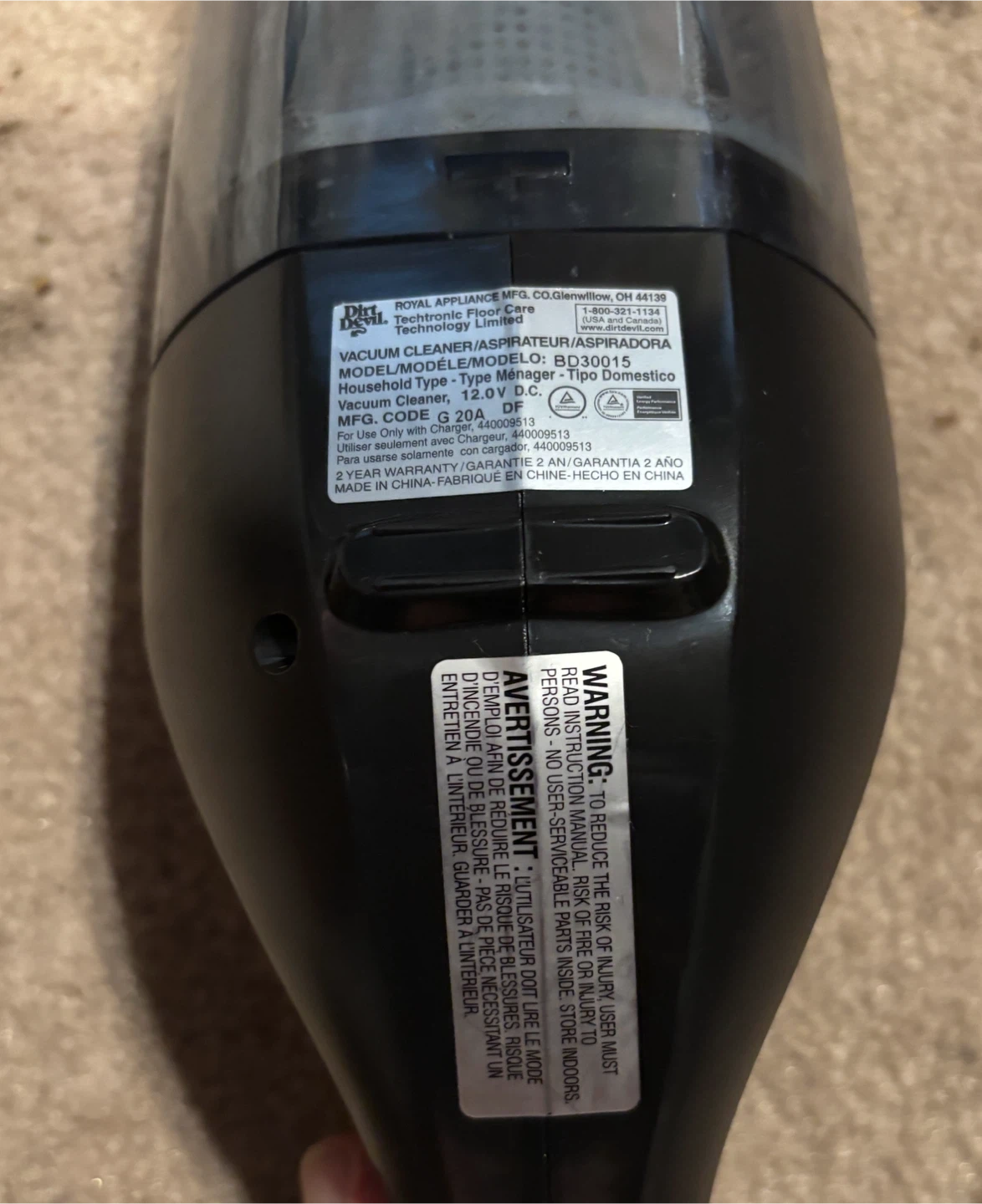 Dirt Devil QuickFlip 12V Lithium Handheld Vacuum - photo 5