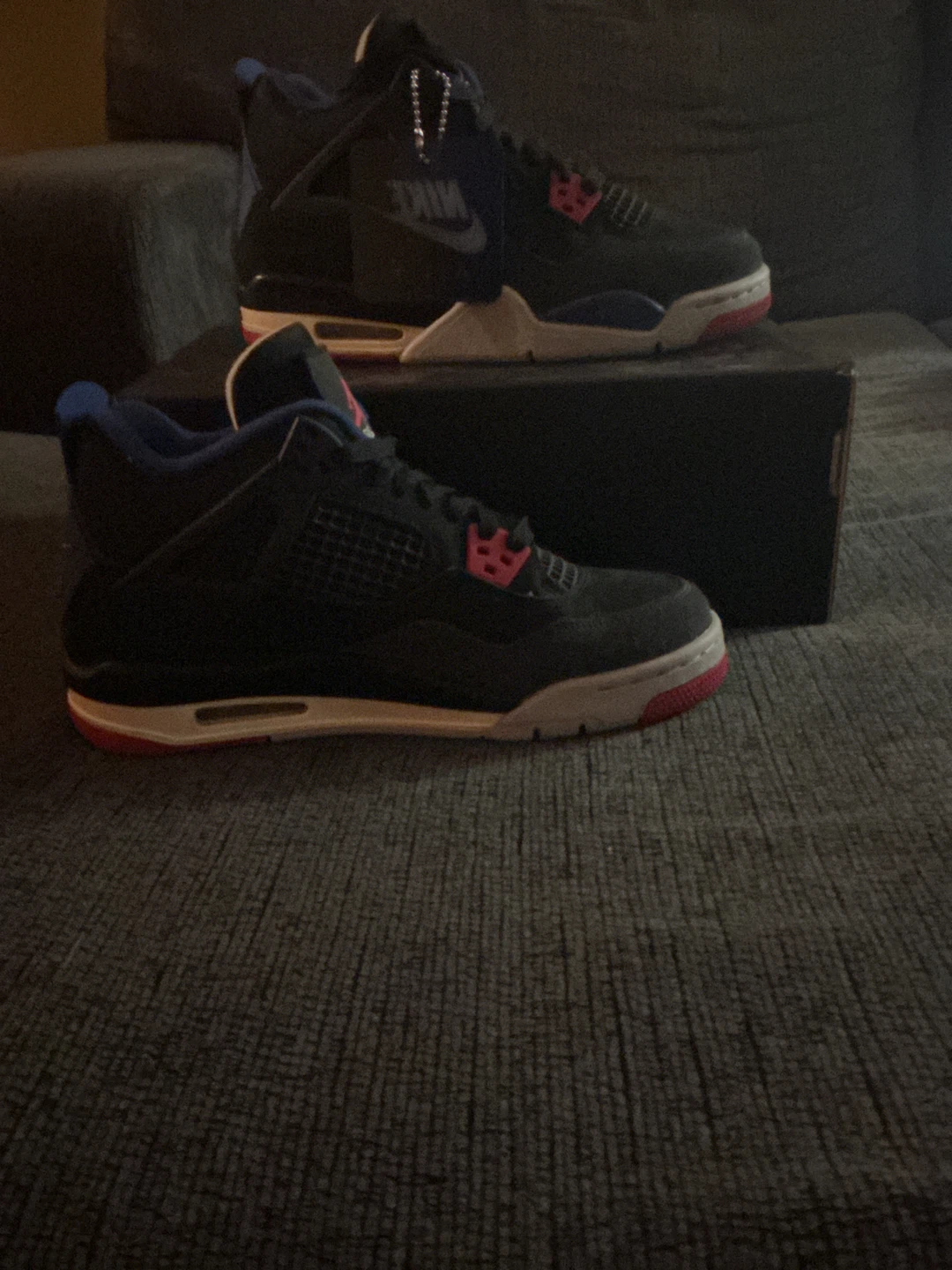 Air Jordan 4 Retro Black Blue Red