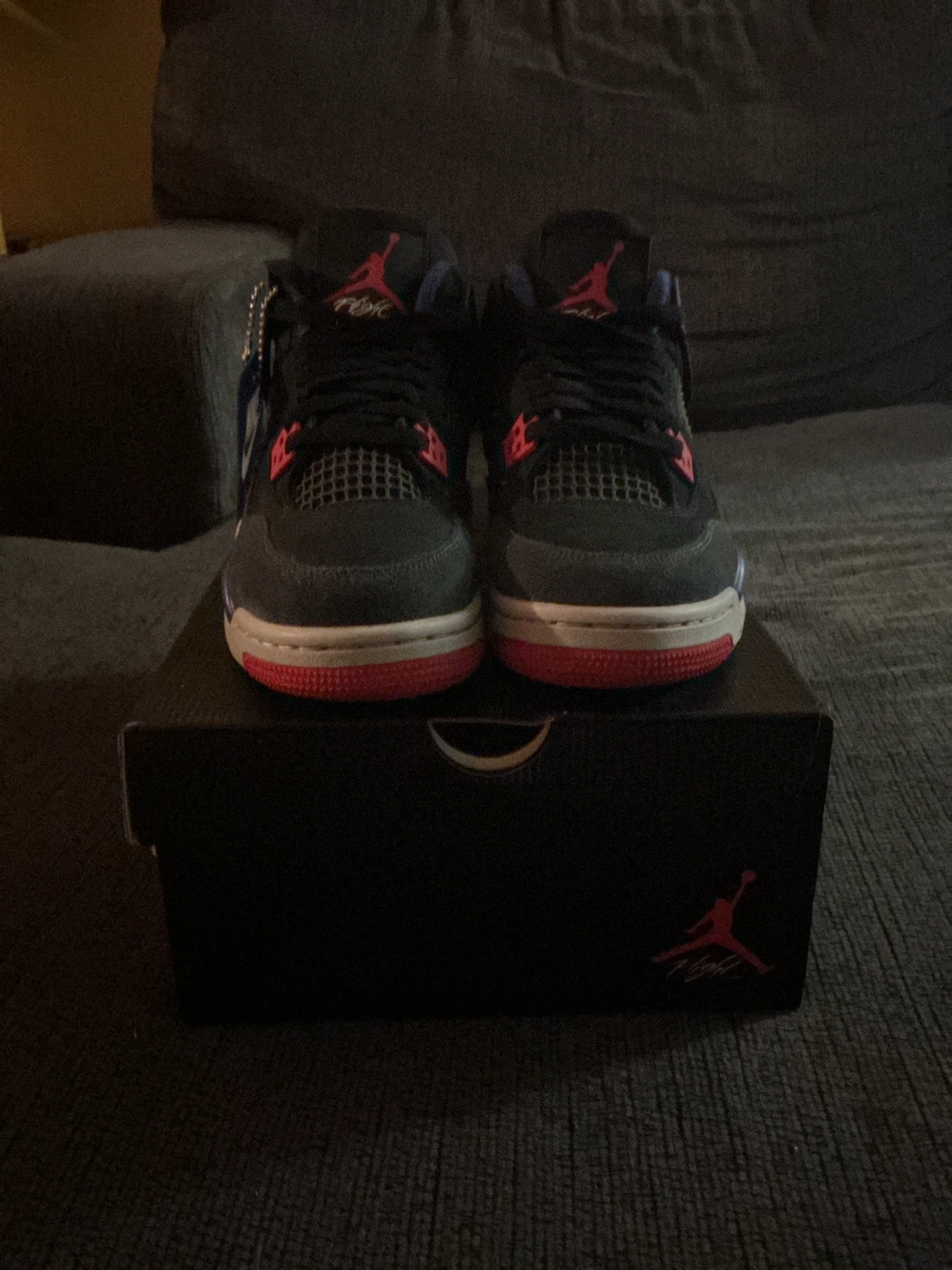 Air Jordan 4 Retro Black Blue Red - photo 2