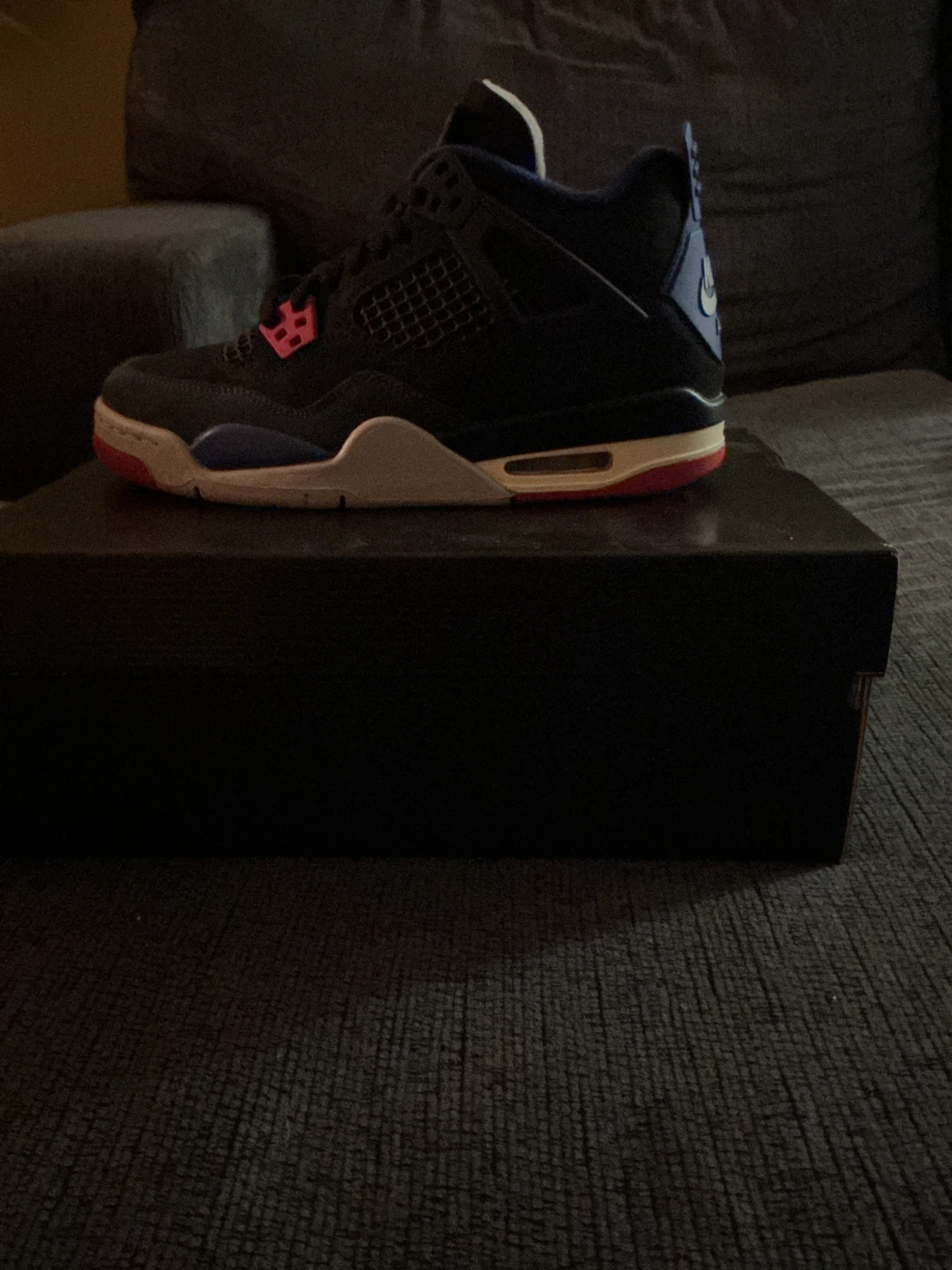 Air Jordan 4 Retro Black Blue Red - photo 4