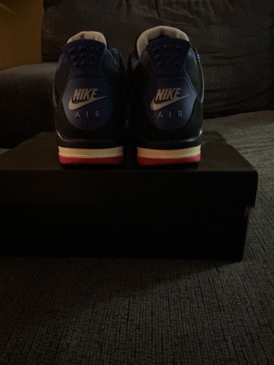 Air Jordan 4 Retro Black Blue Red - photo 5