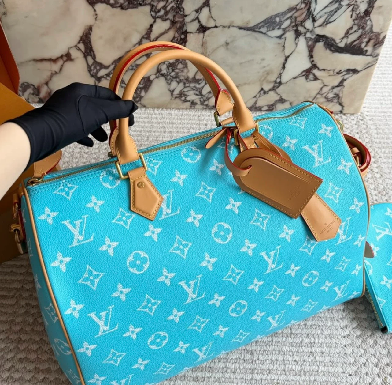 Louis Vuitton Speedy 40 Turquoise Monogram