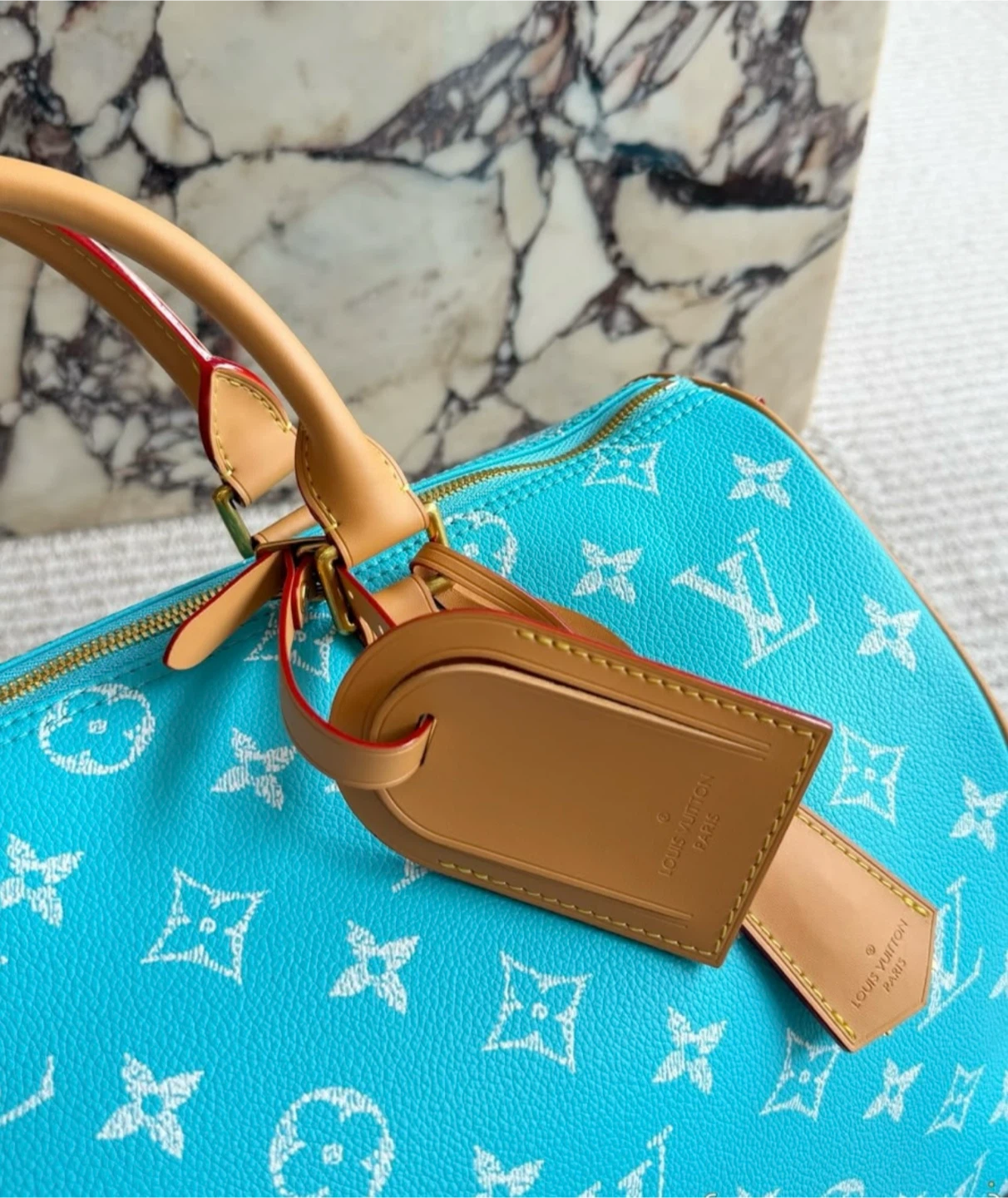 Louis Vuitton Speedy 40 Turquoise Monogram - photo 2