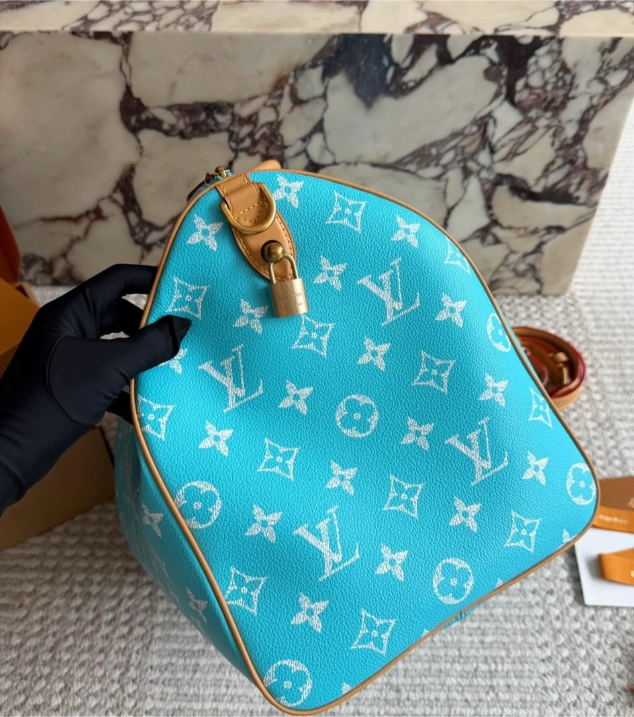 Louis Vuitton Speedy 40 Turquoise Monogram - photo 4