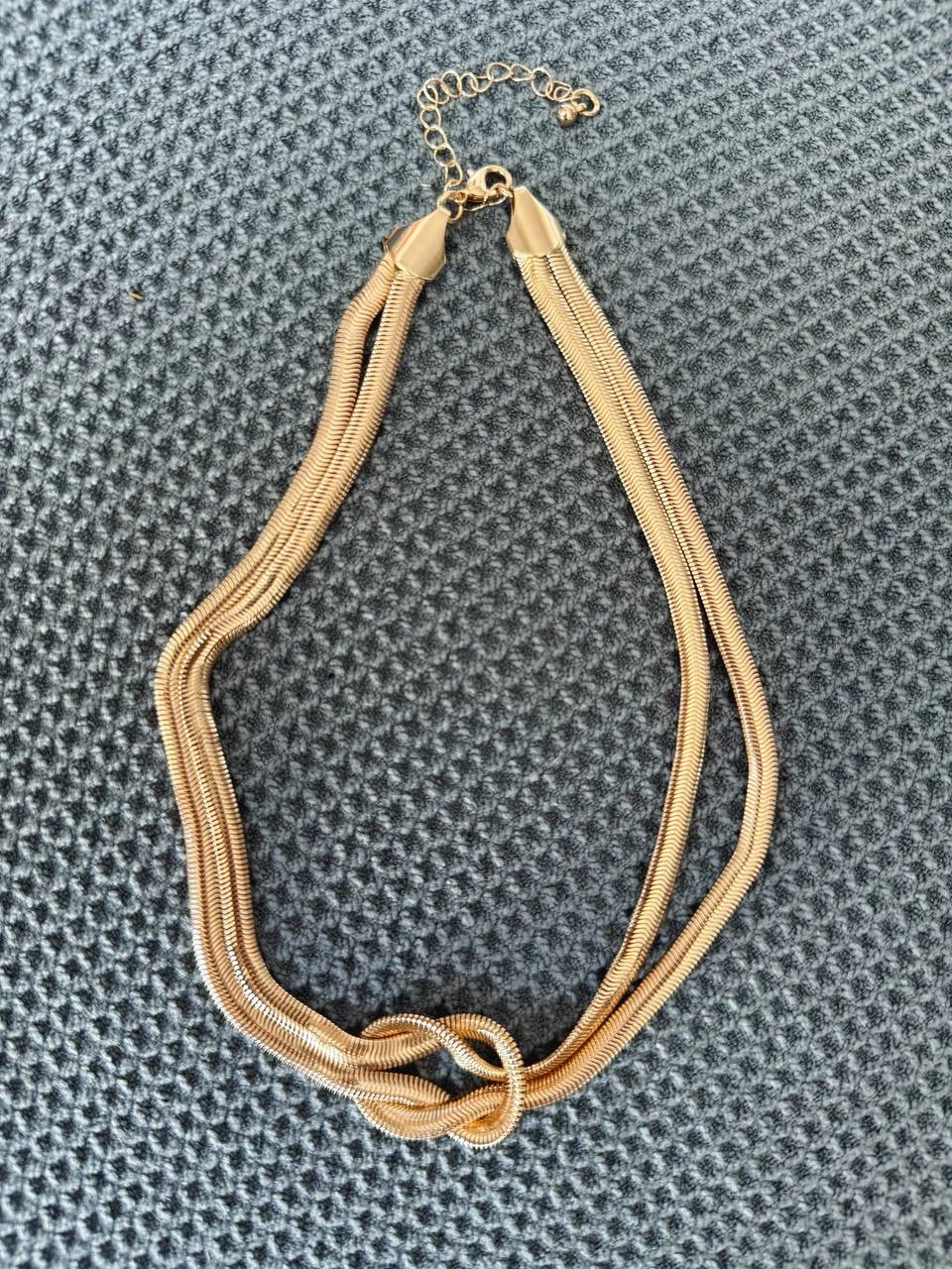 Double layer chain knot necklace - photo 4