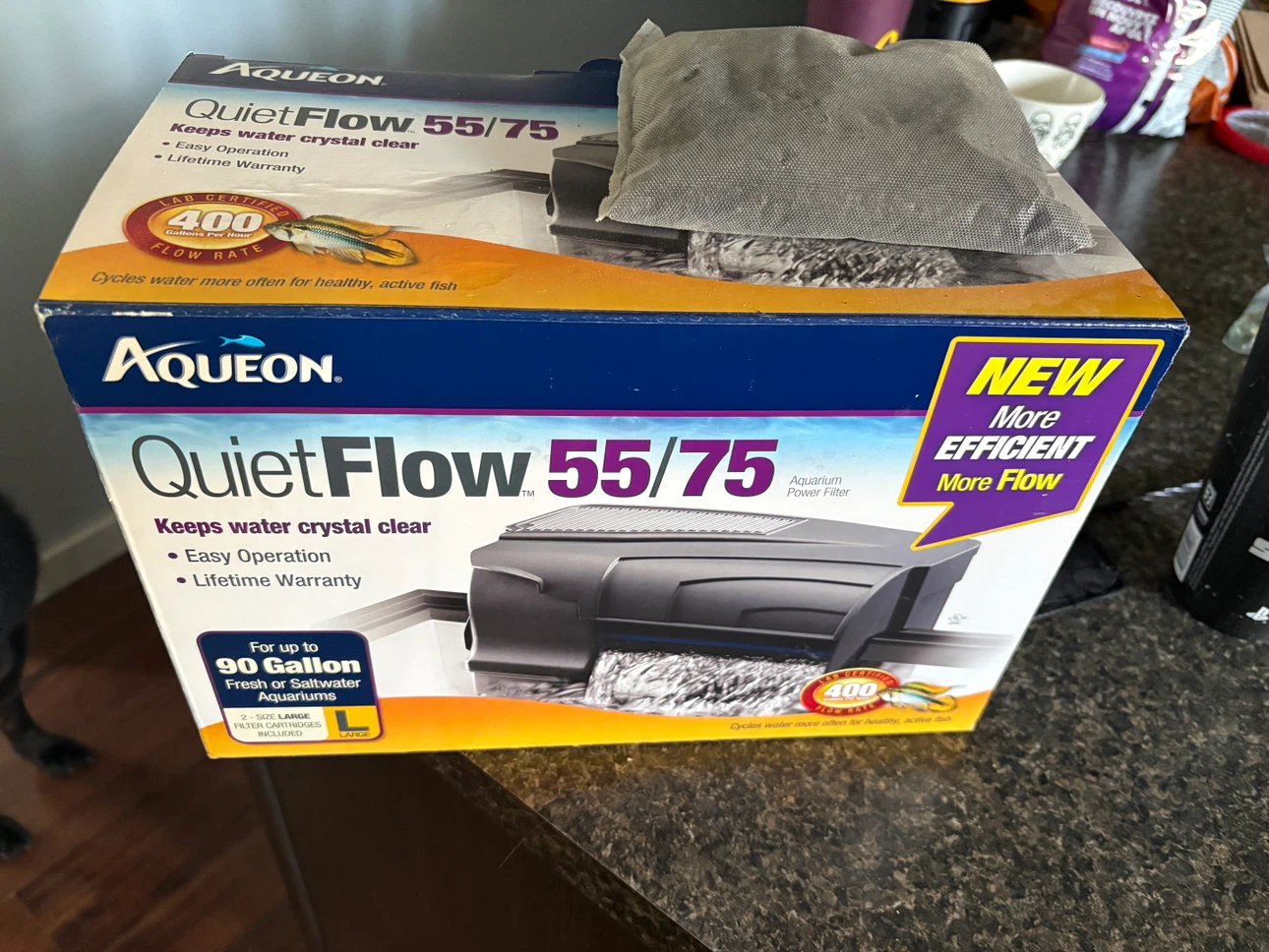 Aqueon QuietFlow 55/75 Aquarium Power Filter