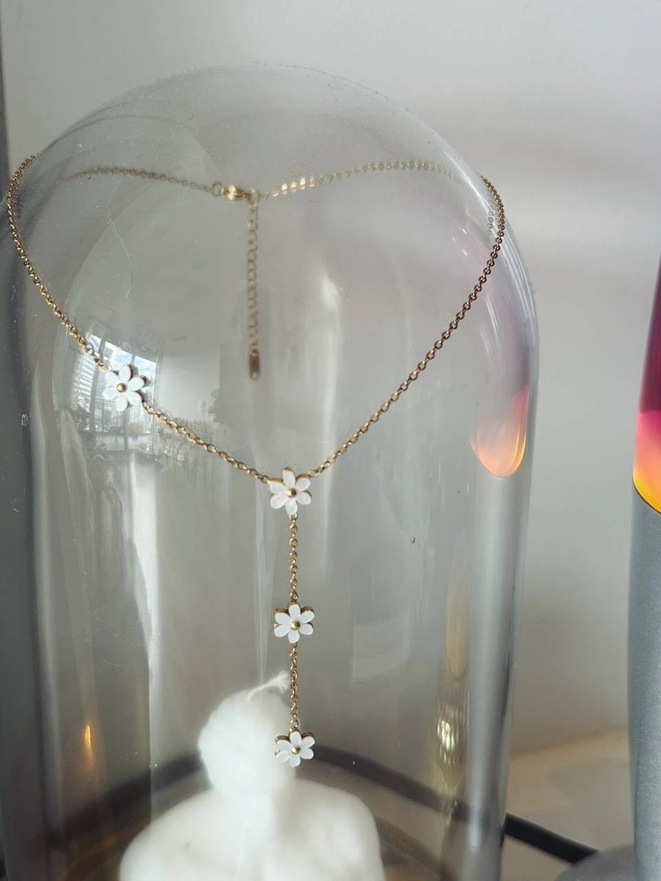 Daisy Flower Y-Shape Necklace - photo 2