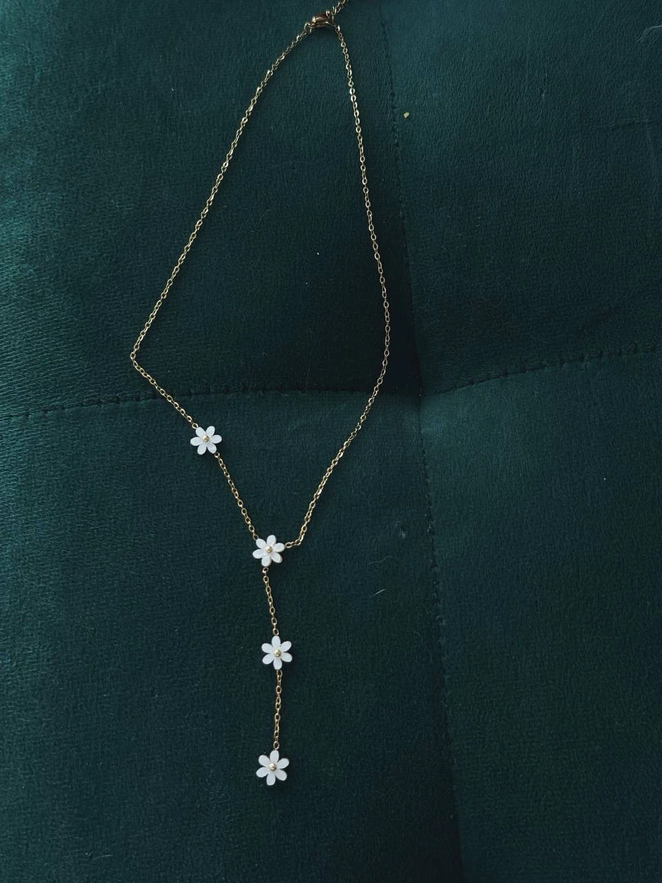 Daisy Flower Y-Shape Necklace - photo 4