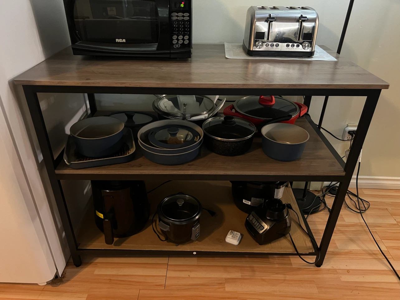 Kitchen storage table