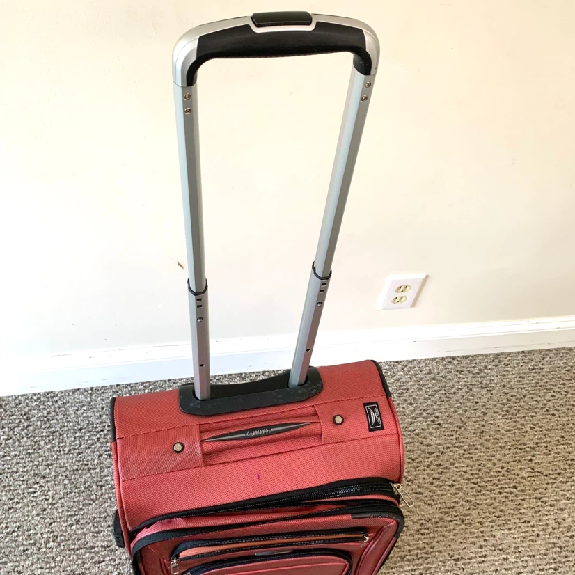 Carry On Luggage Red Rolling Suitcase Travel Bag Wheels Handle - photo 4