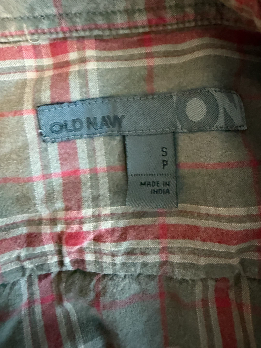 Vintage Old Navy Plaid Short Sleeve Button-Up Shirt - photo 2