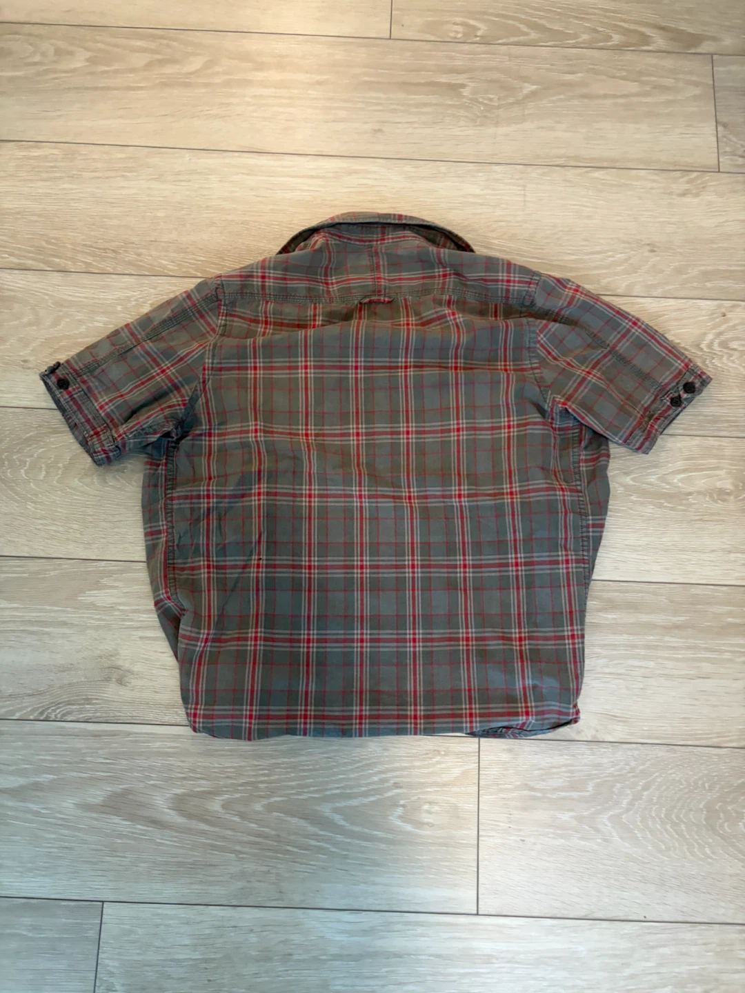 Vintage Old Navy Plaid Short Sleeve Button-Up Shirt - photo 3