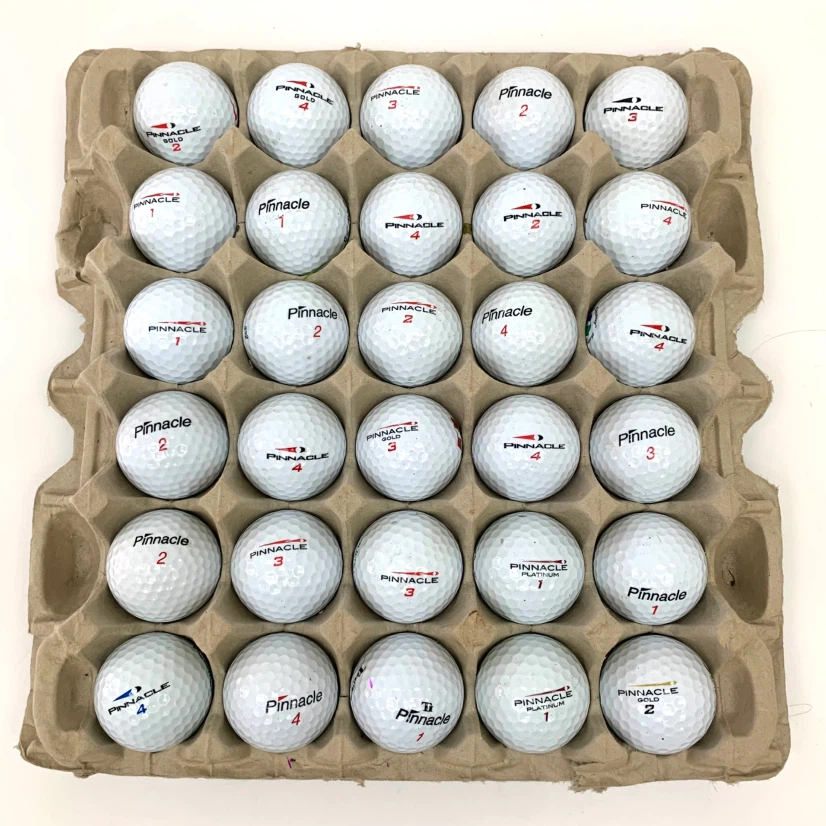 30 Golf Balls Pinnacle Golfing Ball Lot Used Clean Quality Balls