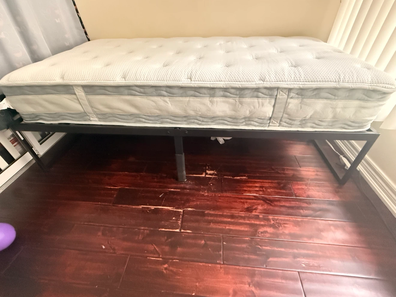 Twin Bed Frame with Mattress(10 inch)+ topper mattress