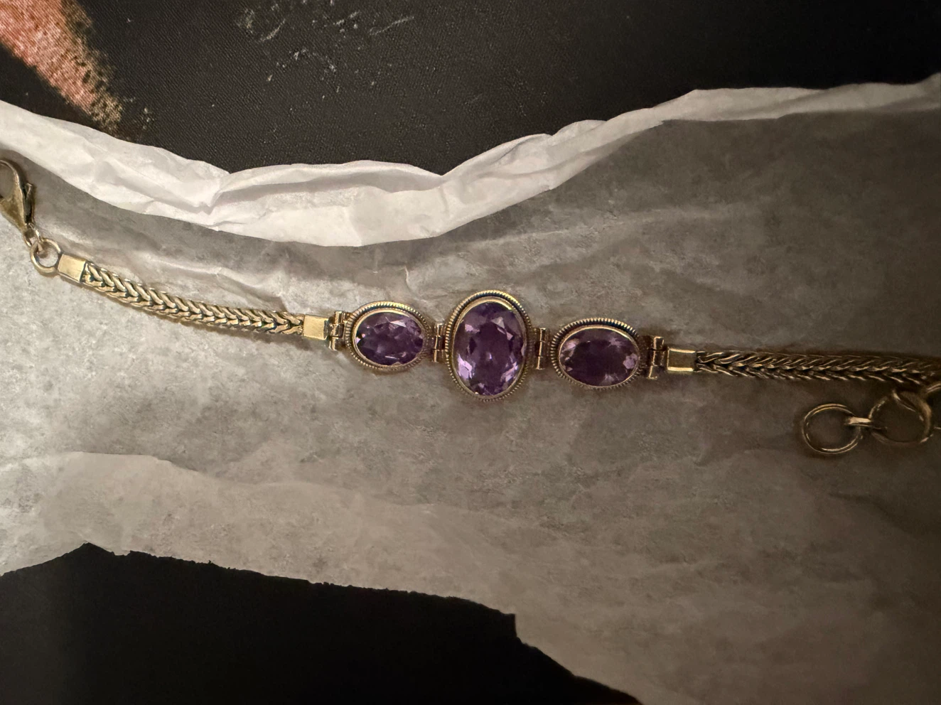 Himalayan Gems Amethyst Sterling Silver Bracelet - photo 4