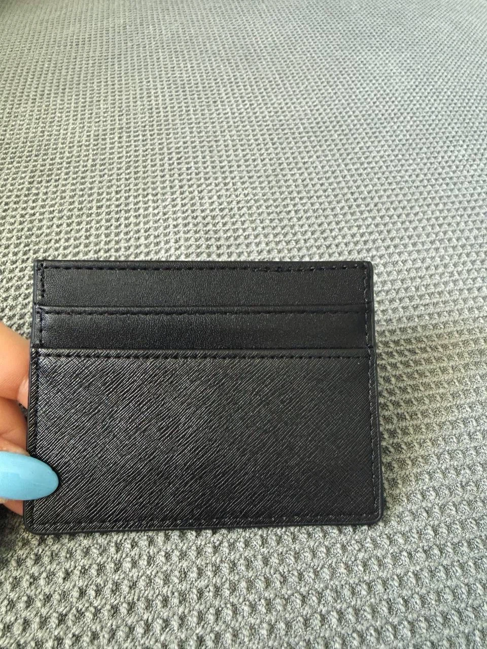 Card Holder with Gold Bee – Black - photo 4