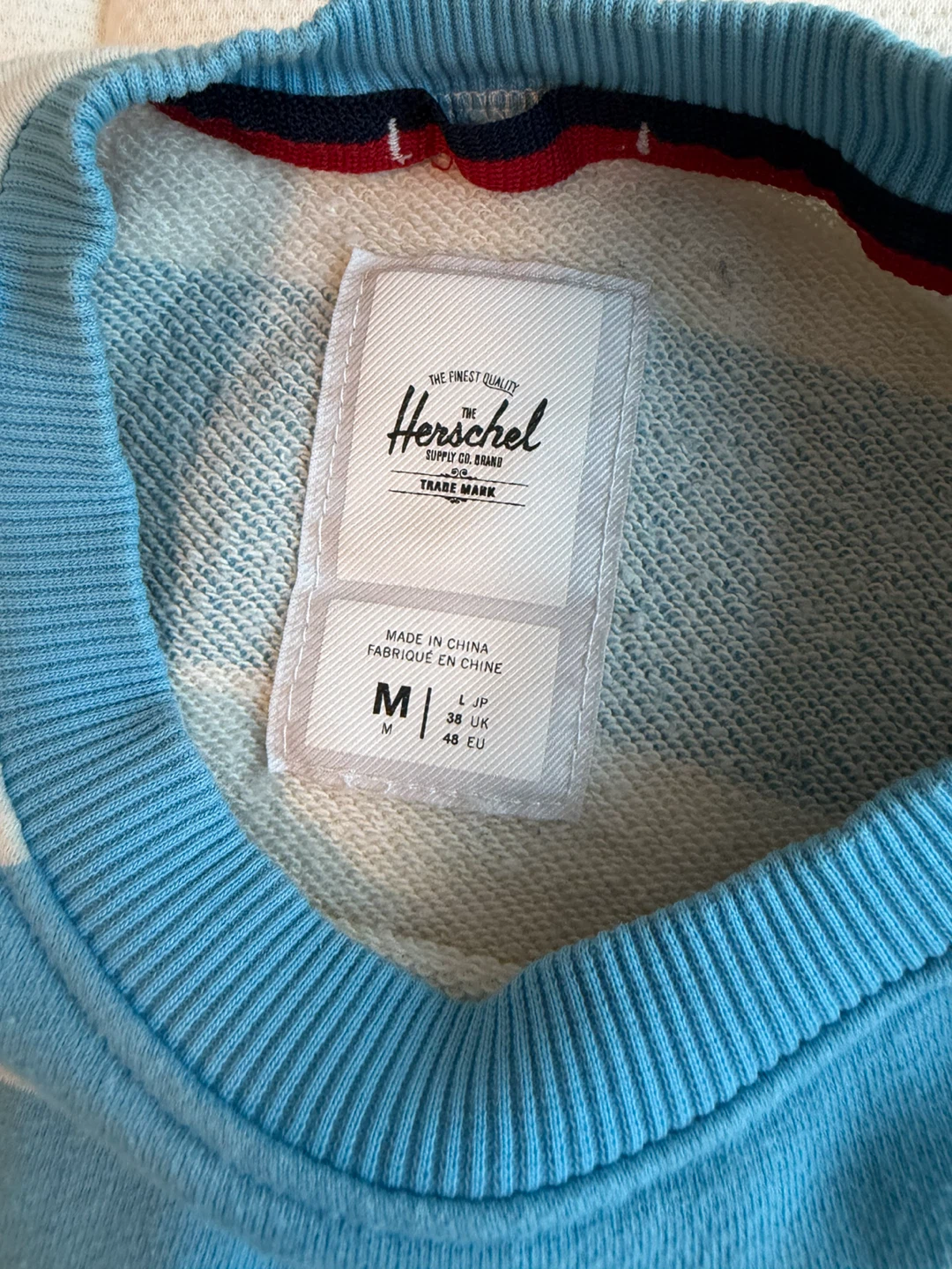 Herschel Striped Crewneck Sweatshirt Size M - photo 2
