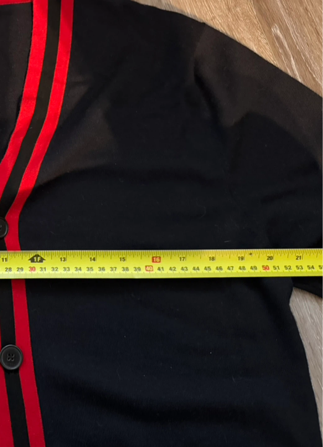 SANDRO Navy & Red Striped Cardigan size L - photo 3