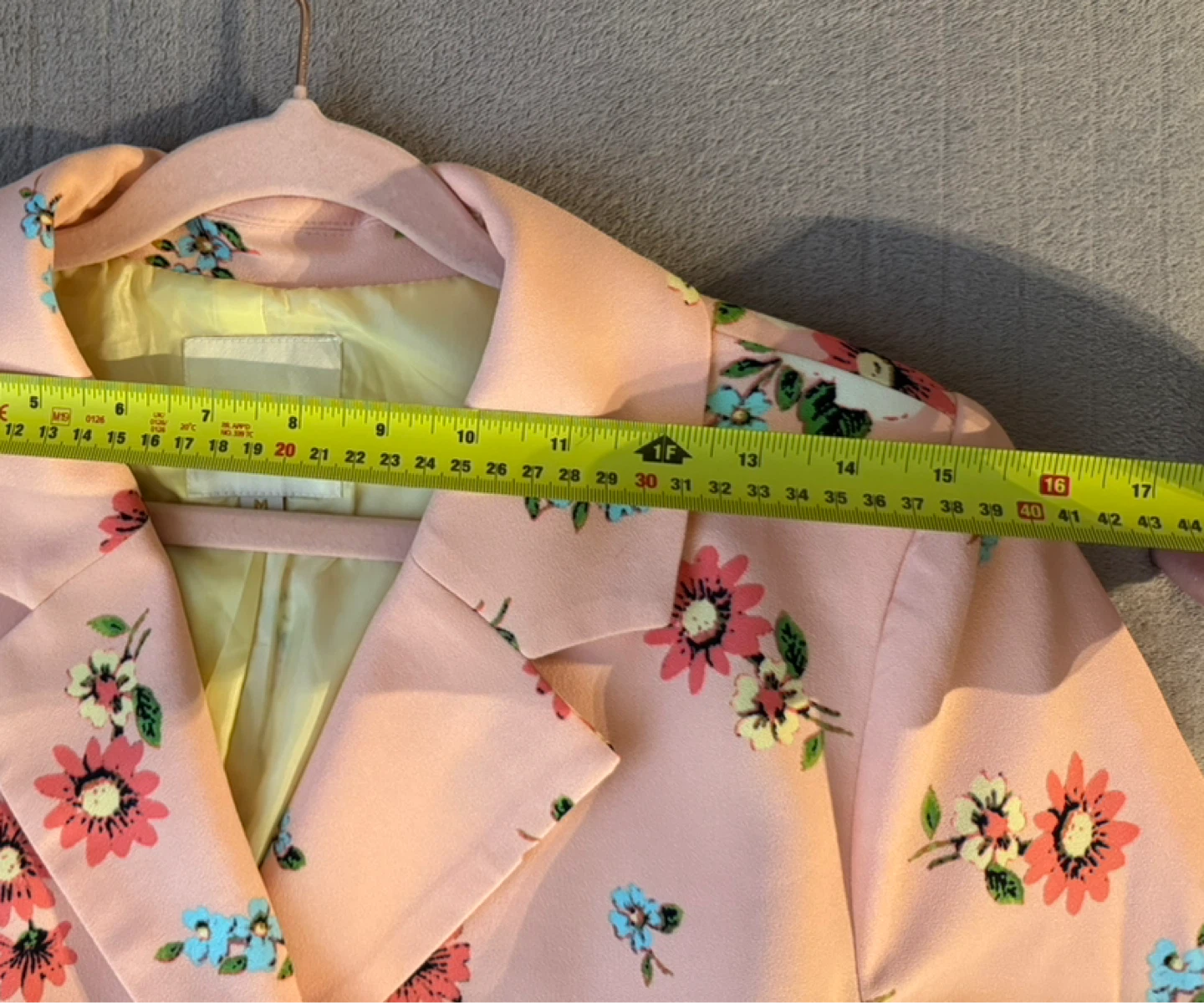 ModCloth Floral Pink Trench Coat/ Dress M - photo 3