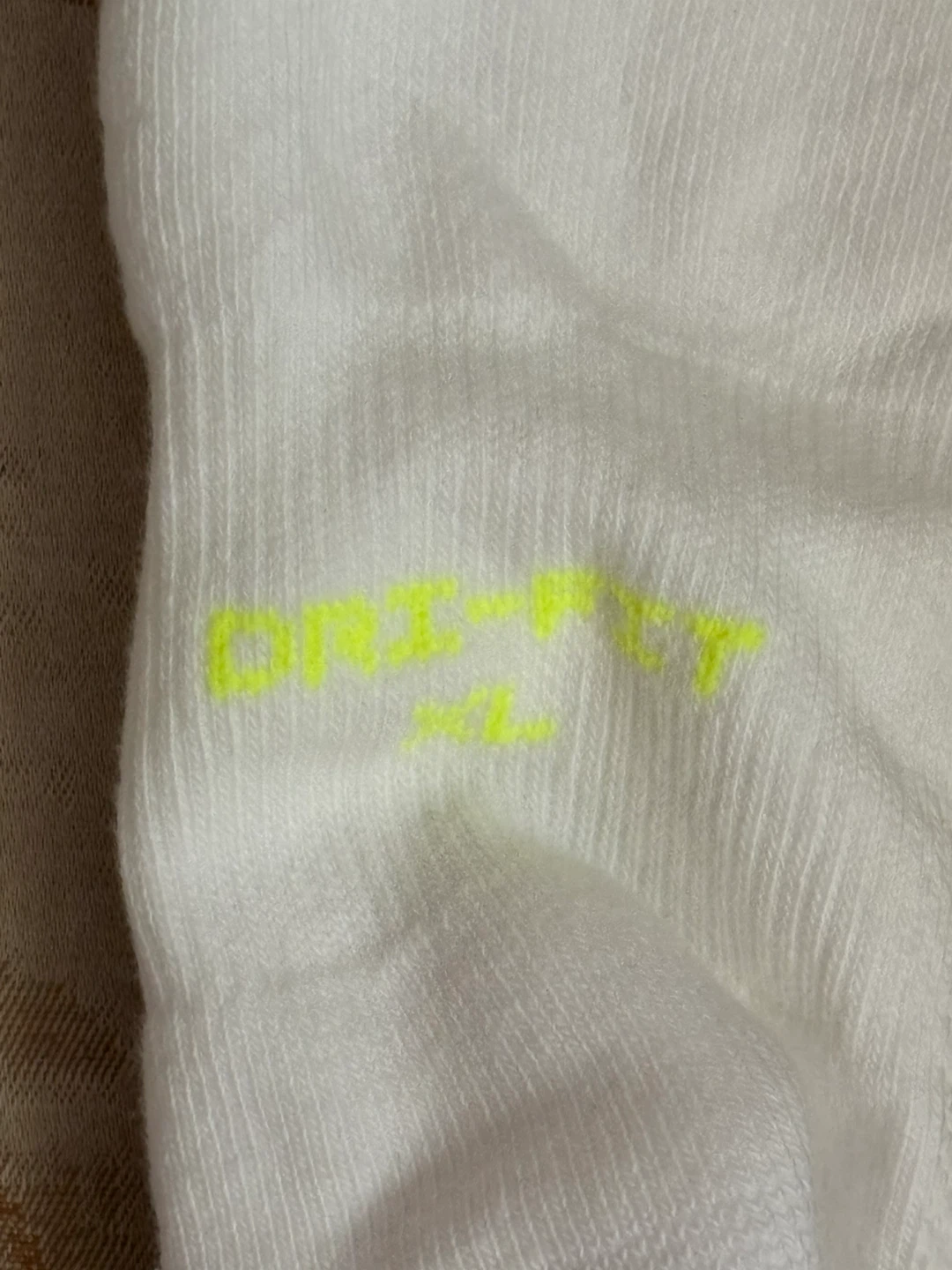 Nike Dri-FIT Ankle Socks White/Yellow - XL - photo 2