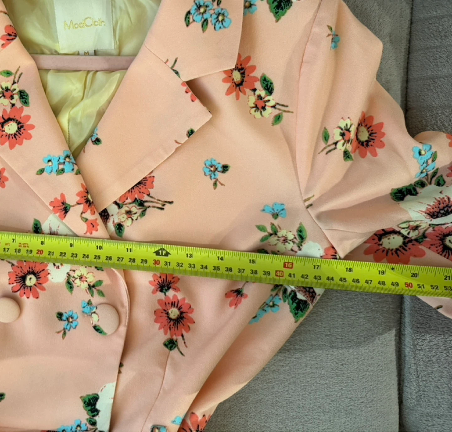 ModCloth Floral Pink Trench Coat/ Dress M - photo 5