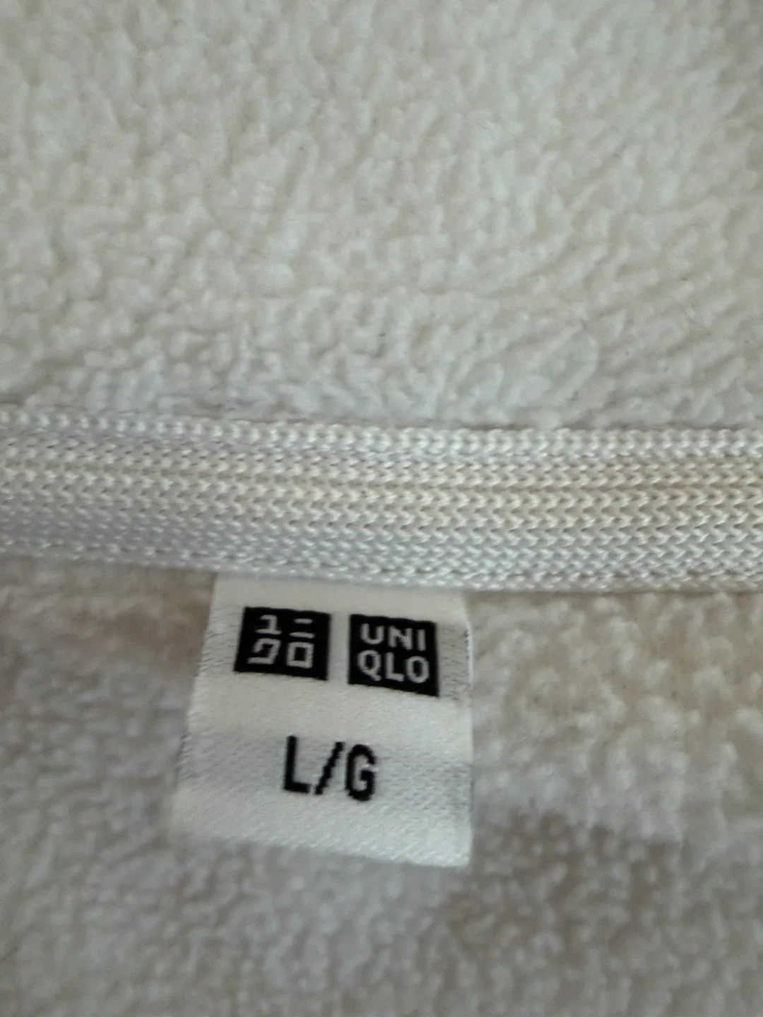 Uniqlo Fleece Jacket - White - L/G - photo 2